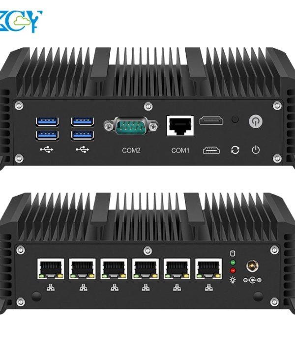 I7-10710U máy tính mini Bộ định tuyến 6x2.5g AES-NI Ethernet DB9 RJ45 RS232 ảo hóa WIFI Sim 4G LTE Windows Ubuntu openwrt pfsense