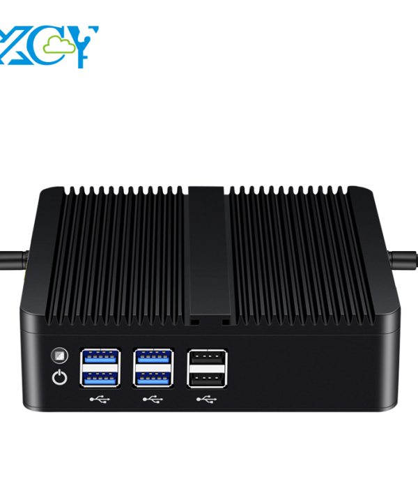 Xcy fanless Mini PC Intel Core I7 4500U i5 4200U Gigabit Ethernet HDMI VGA Display 8x cổng USB hỗ trợ Wifi Windows Linux