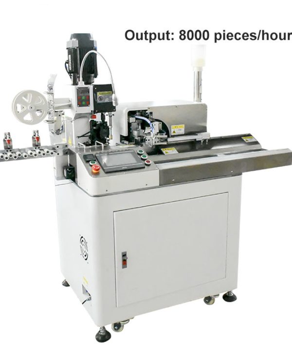 Máy bấm cos tự động năm dây tước một đầu ngâm một đầu thiết bị đầu cuối crimping máy terminal crimping machine