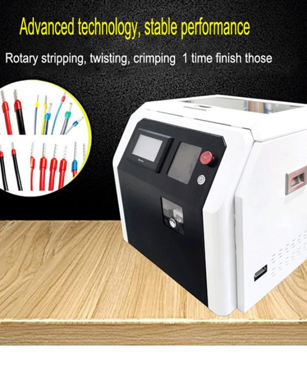 Máy bấm cos tự động Thiết bị đầu cuối cách nhiệt Tước Xoắn uốn Tóc bồng máy Vòng thiết bị đầu cuối duy nhất tán đinh máy terminal crimp machine