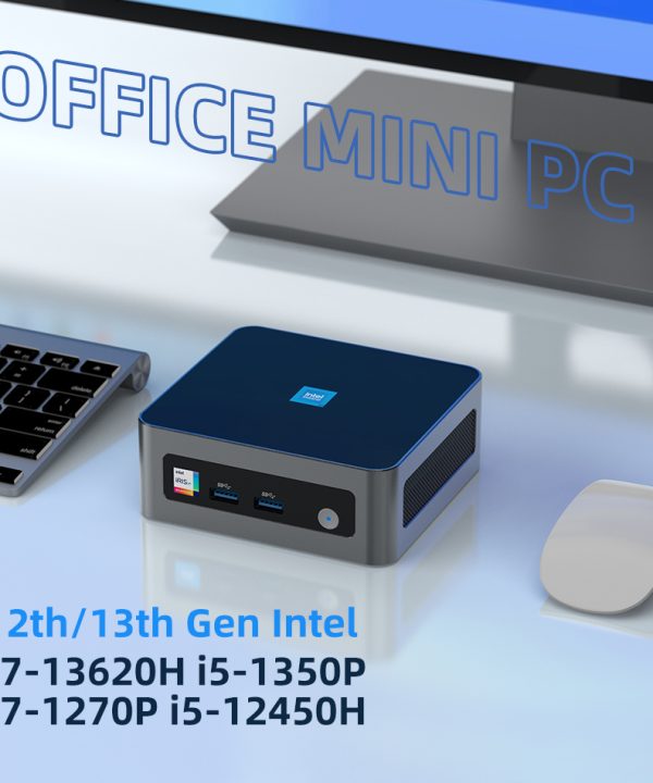 I7-13620H Intel PC mini văn phòng thế hệ 13 i7-1360P DDR4 3200MHz M.2 NVMe SSD pice4.0 Windows 11 wifi6 bluetooth5.2 UHD