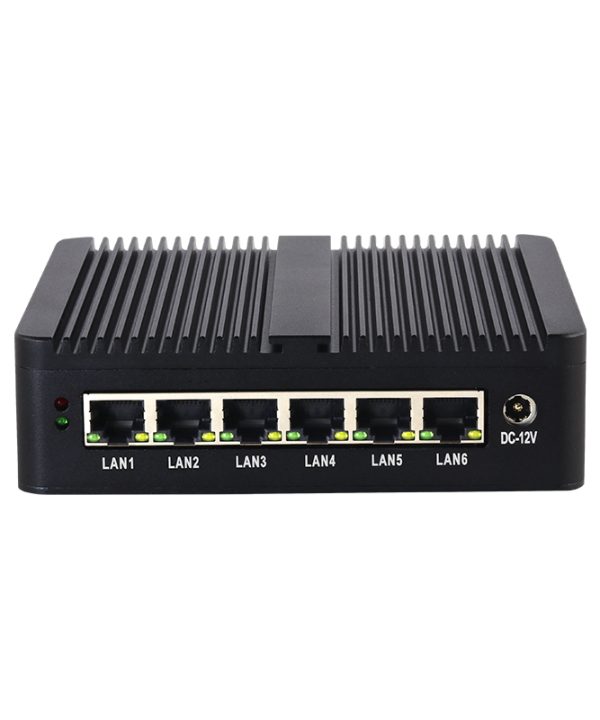 Xcy fanless Mini PC Intel Celeron j6412 Bộ vi xử lý 6x Intel i226v 2.5g Ethernet Hỗ trợ Windows Linux pfsense opnsense