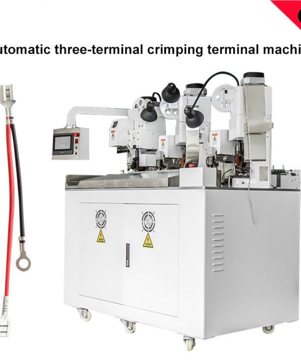 Máy bấm cos tự động nhiệt co ngót ống dây khai thác thiết bị đầu cuối máy thu nhỏ Ống mặc dây khai thác thiết bị đục lỗ terminal crimping machine