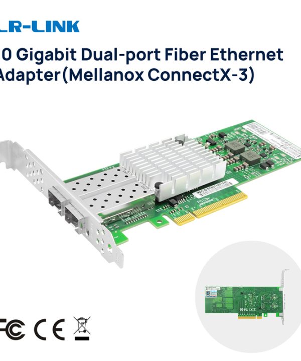 LR-LINK 6822xf-2sfp cổng kép 10GB Ethernet sợi quang Card mạng PCI-E máy chủ Adapter điều khiển mellanox ConnectX-3 NIC