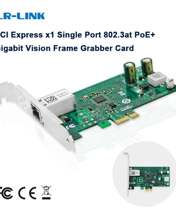 LR-LINK thẻ giao diện gige 2001pt-poe thẻ mạng RJ45 Gigabit PCIe X1 PoE 802.3at một cổng dựa trên chip Intel i210