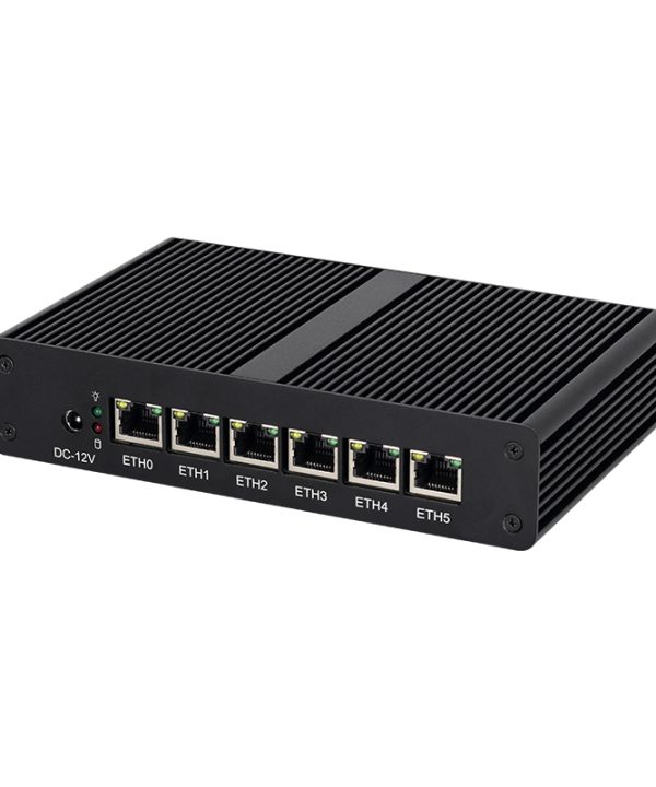 Fanless Mini PC Intel PENTIUM 4405u 6x Intel i211at Gigabit Ethernet Hỗ trợ Windows Linux pfsense proxmox