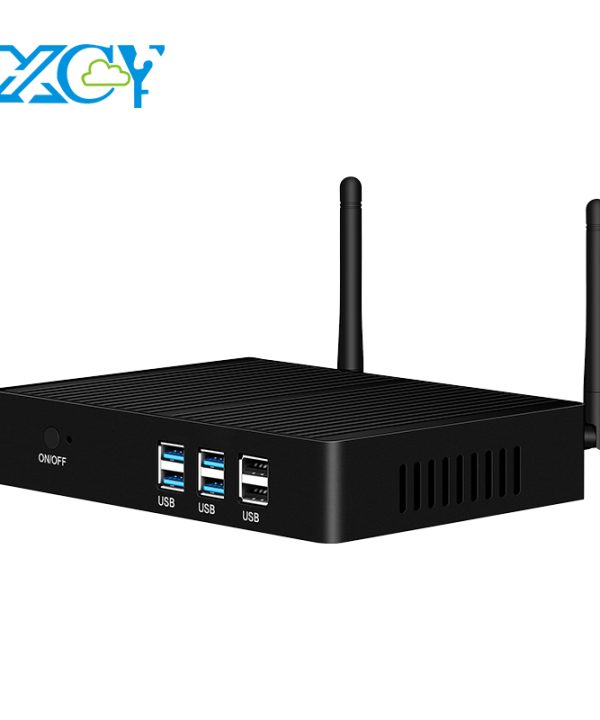 Xcy fanless Mini PC Intel Core I7 4500U i5 5200U 300M Wifi Gigabit Ethernet 8X USB VGA màn hình HDMI Windows 10 Linux HTPC