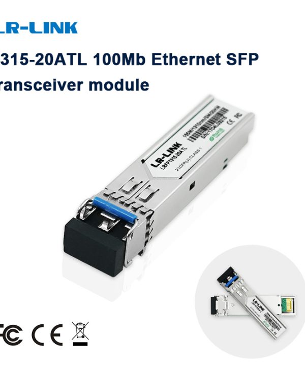 LR-LINK module thu phát Ethernet SFP 1315-20atl 100Mb module 100fx DDM SMF 1310nm