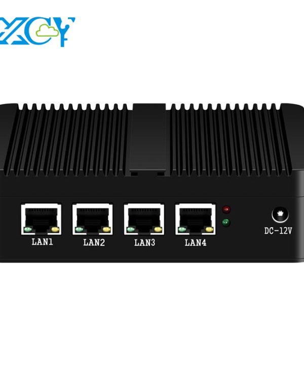 Xcy tường lửa thiết bị Mini PC Intel Celeron j4125 Quad-Cores 4x LAN 2.5g i225v Card mạng mềm Router pfsense opnsense