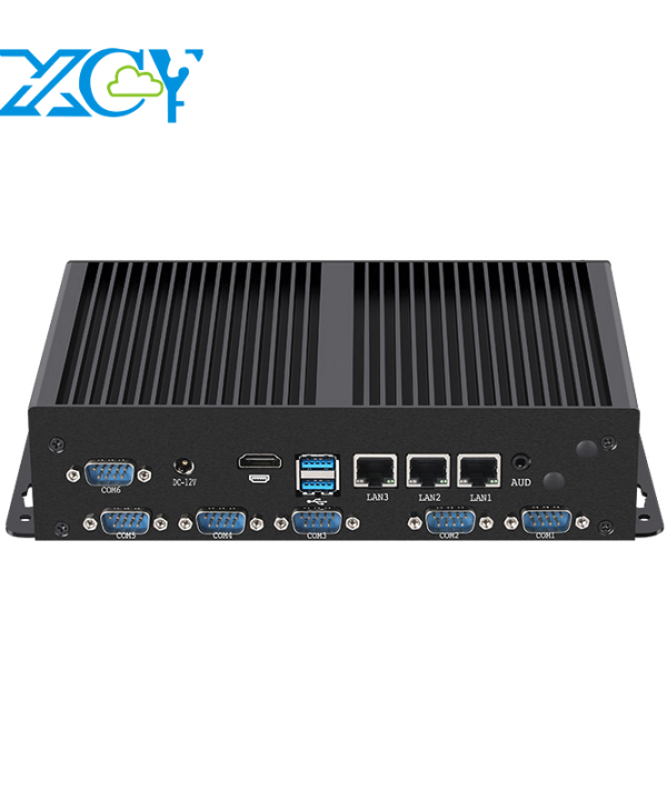 Fanless IOT i7-1165G7 Intel PC Mini Thiết bị mở rộng 6x Com RS232 RS485 3x Lan khe cắm Sim 4G 5G Wifi Win10/11 Linux GPIO LVDS