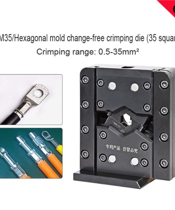 Máy bấm cos tự động Hình lục giác bốn chấm khuôn cho Vòng đồng thiết bị đầu cuối Uốn Tóc bồng terminal crimping machine