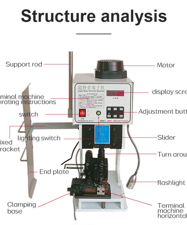 Máy bấm cos tự động 1.5/2/3t thiết bị đầu cuối Uốn Tóc bồng máy thiết lập với OTP khuôn lưỡi tự động Cáp dây thiết bị đầu cuối crimper dây thiết bị chế biến terminal crimping machine