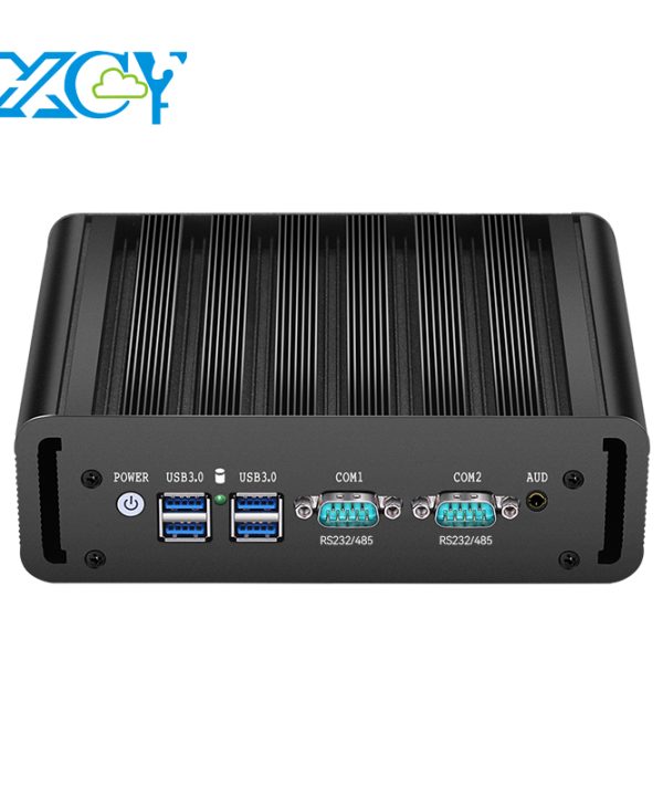 Máy tính mini công nghiệp fanless Intel N100 Ethernet kép 2X COM DB9 RS232 RS485 3G 4G LTE khe cắm thẻ Sim GPIO Wifi Windows Linux