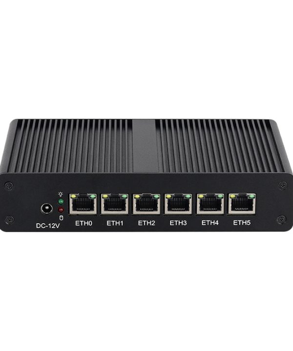 Bộ định tuyến PC Mini fanless Intel pentium 4405u 6x Gigabit Ethernet Wifi 3G 4G LTE khe cắm Sim Windows Linux pfsense