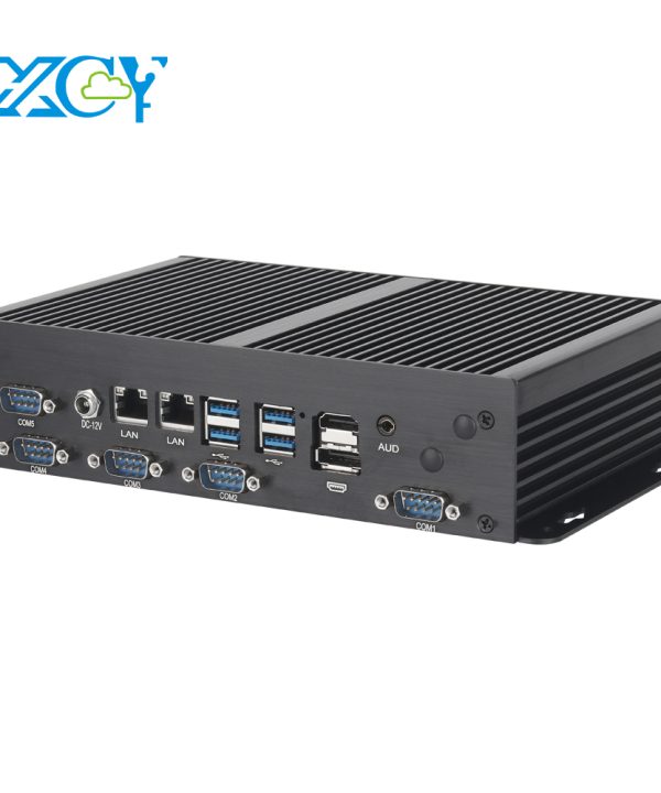 Máy tính PC mini công nghiệp fanless Intel I7 10610u 6x Com 232/485/TTL 2X Lan 8X USB HDMI dp LVDS GPIO Wifi Sim 4G 5G LTE Windows Linux