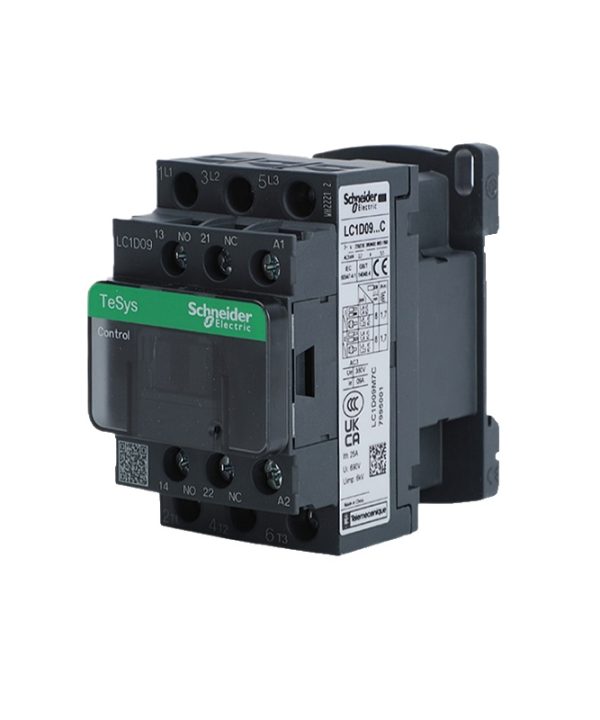 Schneider Electric mới phiên bản màu đen AC ba cực Contactor 3P lc1d25 lc1d32 lc1d38 b7c f7c q7c m7c 24V 48V 110V 220V 380V