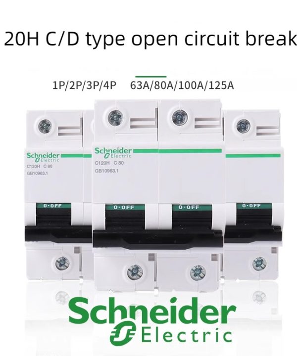 Schneider Bộ Ngắt Mạch dòng điện cao c120h 63A 80A 100A 125A 1p23p4p Loại C/D