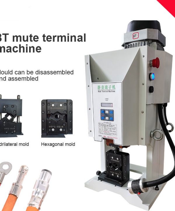 Máy bấm cos tự động Kẹp hình lục giác thiết bị đầu cuối câm 110V / 220 v8t máy uốn dây cáp điện áp cao terminal crimping machine