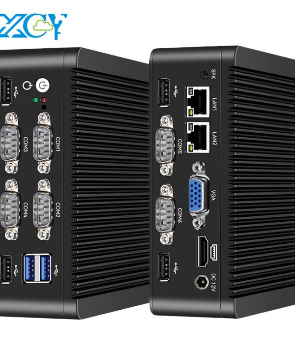 Máy vi tính mini Intel pentium N5000 j4125 2X GbE LAN 6x Com RS232/RS485 6x USB GPIO mở rộng hỗ trợ Sim 4G Wifi Windows 10/11 Ubuntu