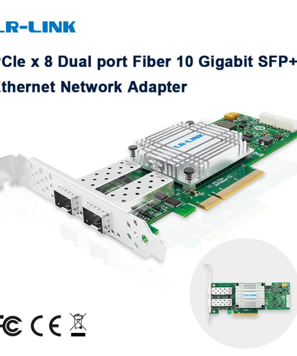 LR-LINK 1002pf-2sfp cổng kép 10 Gigabit Ethernet Card mạng PCI thể hiện sợi quang máy chủ Adapter Nic net-Swift sp1000a