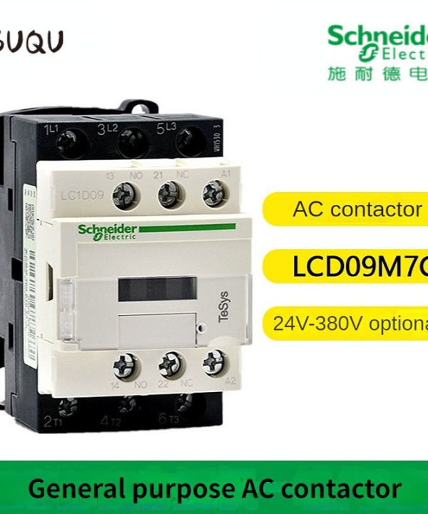 Schneider contactor220v AC ba cực Contactor 3P lc1d09 lc1d12 lc1d18 bc7 f7c m7c cuộn dây điện áp 24V 110V 220V 380V