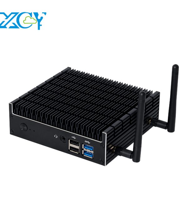 Máy tính công nghiệp fanless Intel pentium 5405u DDR4 M.2 NGFF SSD 4K UHD Wifi Bluetooth Windows 11 Linux máy tính Barebone mini