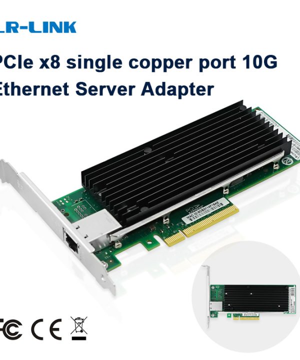 Lrec9801bt 1 đồng cổng 10gbe PCI-Express X8 Nic 10 Gigabit Ethernet Server Adapter Giao diện mạng điều khiển thẻ X540-T1
