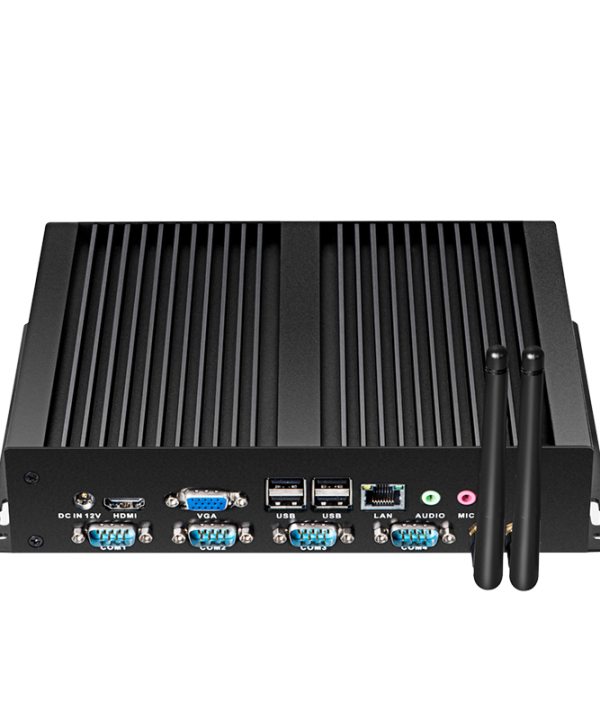 I5-3317U Intel Core PC mini công nghiệp fanless xcy 4X COM DB9 8x USB hỗ trợ Windows XP/7/8/10 Linux