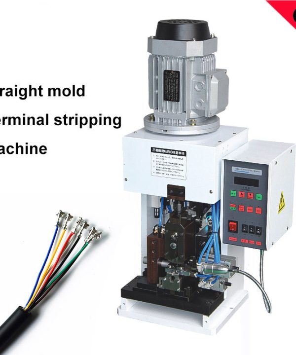 Máy bấm cos tự động đa lõi dây lột và uốn tóc bồng máy thẳng khuôn uốn thiết bị che chắn dây trực tiếp nối kẹp máy terminal crimping machine
