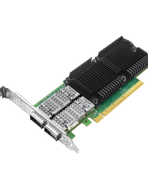 100gbe Network Adapter với mellanox connectX-5 EX chipset, PCIe 4.0x16 Ethernet nic, Dual 100GB qsfp28 infiniband Card mạng