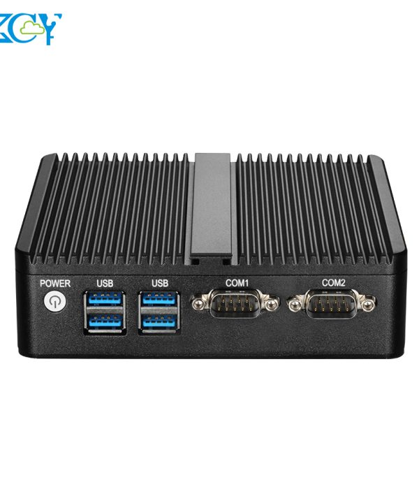 Xcy Mini PC Intel Celeron j4125 lõi tứ 2X RS232 Ethernet kép 300M Wifi HDMI VGA 4 * USB fanless công nghiệp IPC Windows 10