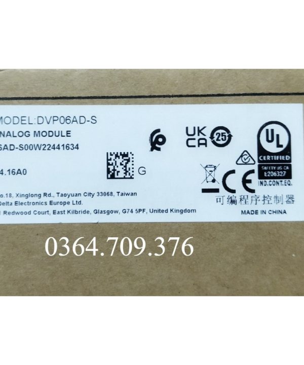 PLC DVP06AD-S Delta Mở Rộng Module