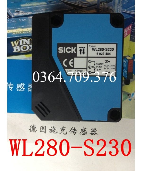 Công Tắc Quang Điện Phản Xạ Gương SICK Chính Hãng Hoàn Toàn Mới  WL280-S230 WL280-2H4331
