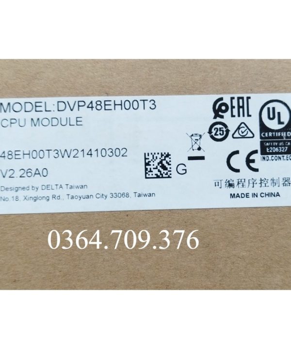 PLC  Delta Dvp48eh00t3    H3 Bóng Bán Dẫn