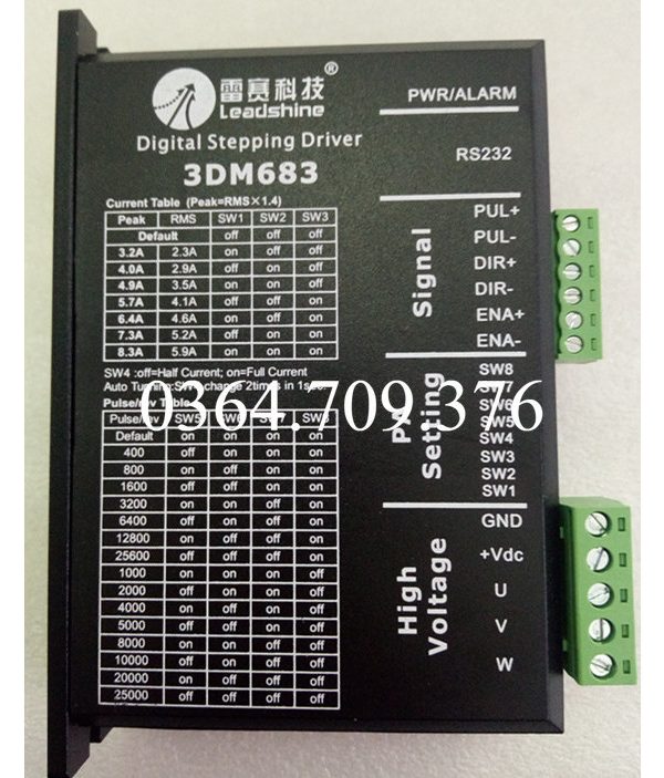 Bộ Điều Khiển Động Cơ Bước Ba Pha Leadshine Mới 3dm580s (Mới) 3dm583 3dm683 883