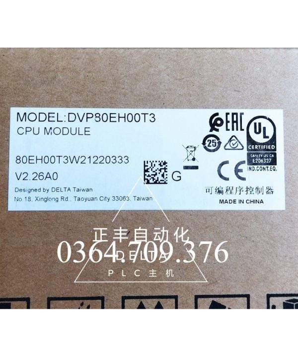 PLC Dvp80eh00t3     Delta Eh3
