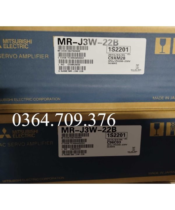 Mitsubishi Bộ Điều Khiển Servo MR-J3W-22B 44b Chính Hãng Bảo Hành