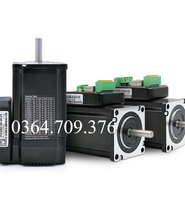 Bộ Động Cơ Bước Vòng Kín 60 Tích Hợp 3nm IHSS60-36-30 Canopen Driver Bus Ethercat Điều Khiển Step Motor JMC