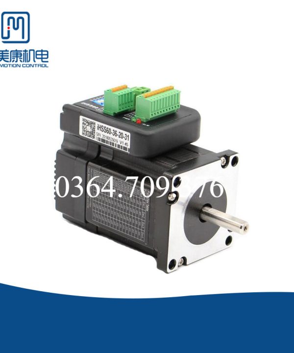JMC nema24 vòng khép kín động cơ bước 2.0nm lai tích hợp động cơ bước với driver 60x65mm 5.0A 36V iHSS60-36-20-31
