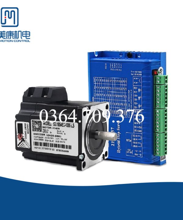 JMC NEMA 23 4A 57mm lai vòng khép kín bước động cơ servo & bộ điều khiển cho máy CNC 57j1854ec-1000-ls 2hss57