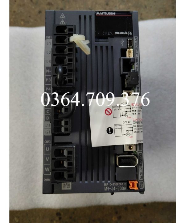 Bộ Điều Khiển Servo Động Cơ Mitsubishi 2kw MR-J4-200A/B Mười Hgsr202j