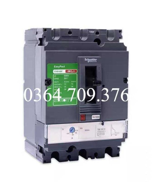 Bộ Ngắt Mạch Vỏ Nhựa Schneider Cvs250f Cvs100ncvs400hcvs630f3p 4P 630a250ahn Khởi Động Từ