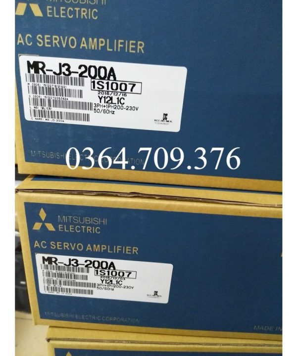 Bộ Điều Khiển Servo MR-J3-200A , Xác Thực Ban Đầu, , Hãng Mitsubishi