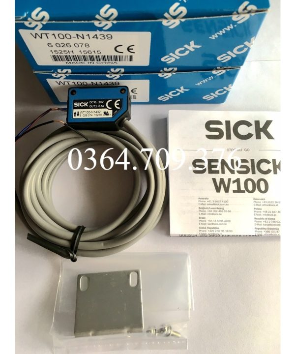 WT100-N1439 Công Tắc Quang Điện SICK Nguyên Bản Hoàn Toàn Mới, WT100-2N1439 WT100-N1432