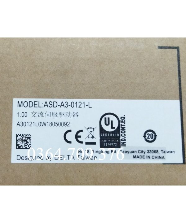 Delta ASD-A3-0121-L Delta Servo Điều Khiển