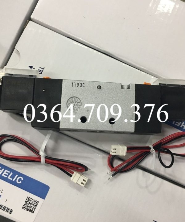 Van Điện Từ Cuộn Dây Kép Hai Vị Trí Năm Chiều Chính Hãng CHELIC SK6202-DC24V-L