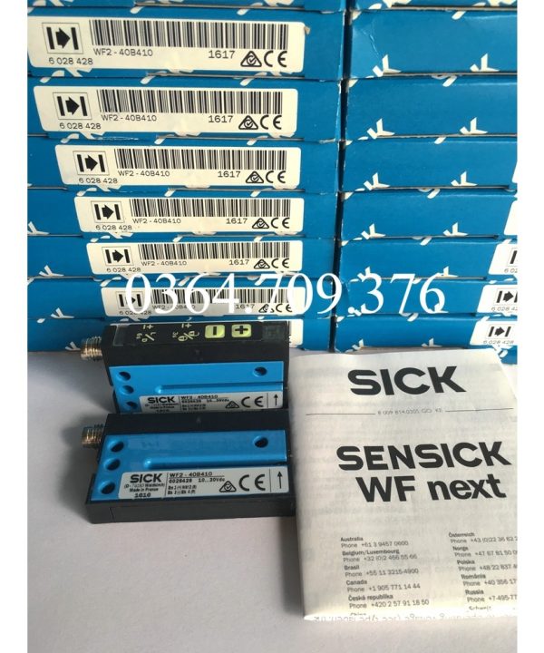 SICK Nhãn Cảm Biến WF2-40B410 Mục Số 6028428 Bao Gồm 2 M Cáp