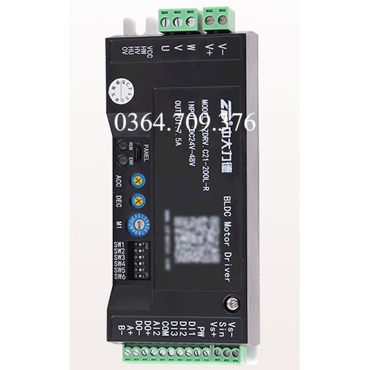 Thẻ Điều Khiển Tốc Độ Điều Khiển ZDRV.C21-200L-R Điều Khiển Điện Áp Thấp BLDC Zd Zhongda  DC