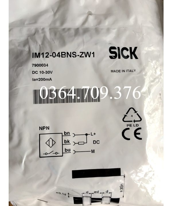 Công Tắc Tiệm Cận SICK  Nguyên Bản Hoàn Toàn Mới IM12-04NNS-ZW1 IM12-02BNS-ZW1
