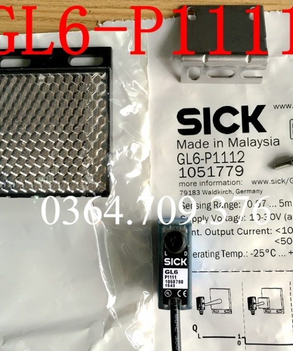 Công Tắc Quang Điện Phản Xạ Gương SICK Chính Hãng Hoàn Toàn Mới  GL6-P1111 GL6-P1112